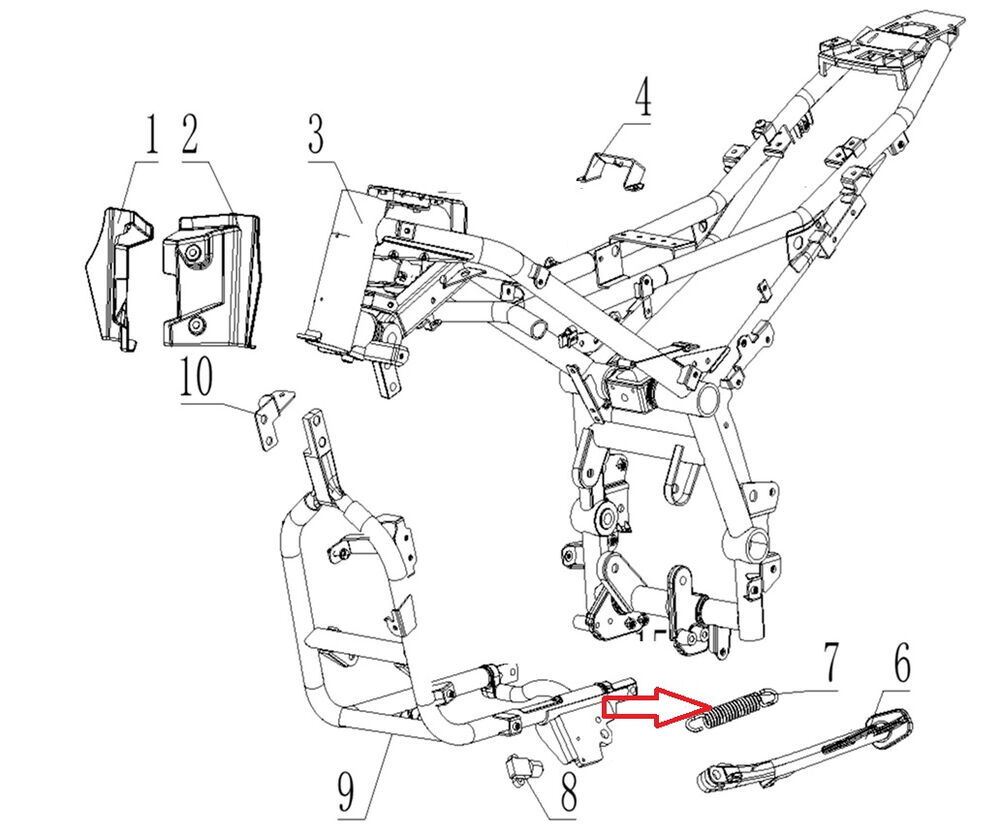 SPN 125 Yan Ayaklık Yayı