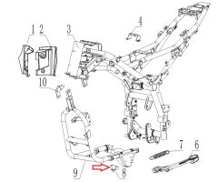 SPN 125 Yan Ayaklık Müşürü