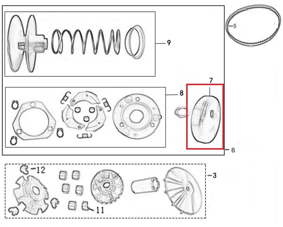 M210 Debriyaj Dış Tas