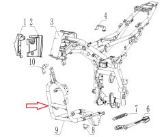 SPN 125 Şase Ön Alt Demir