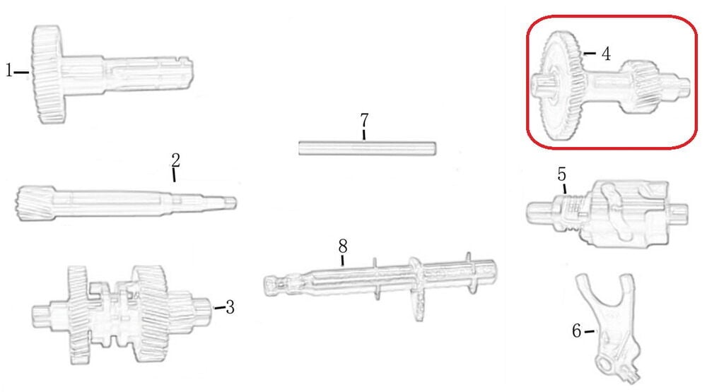 M210 Şanzıman Tekli Mil 4