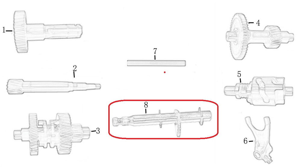 M210 Şanzıman Tekli Mil 8