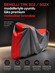 BENELLİ TRK 502-502X Lüx Premium Suya ve Güneş Işınlarına Karşı Dayanıklı Motosiklet Brandası