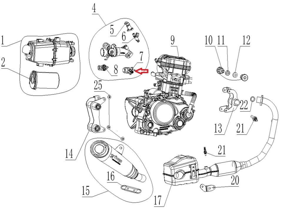 SPN 125 Gaz Kelebek Sensörü