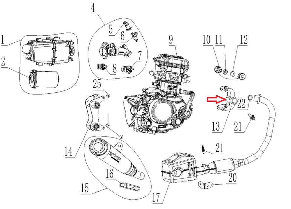 SPN 125 Motor Braket Askısı Ön