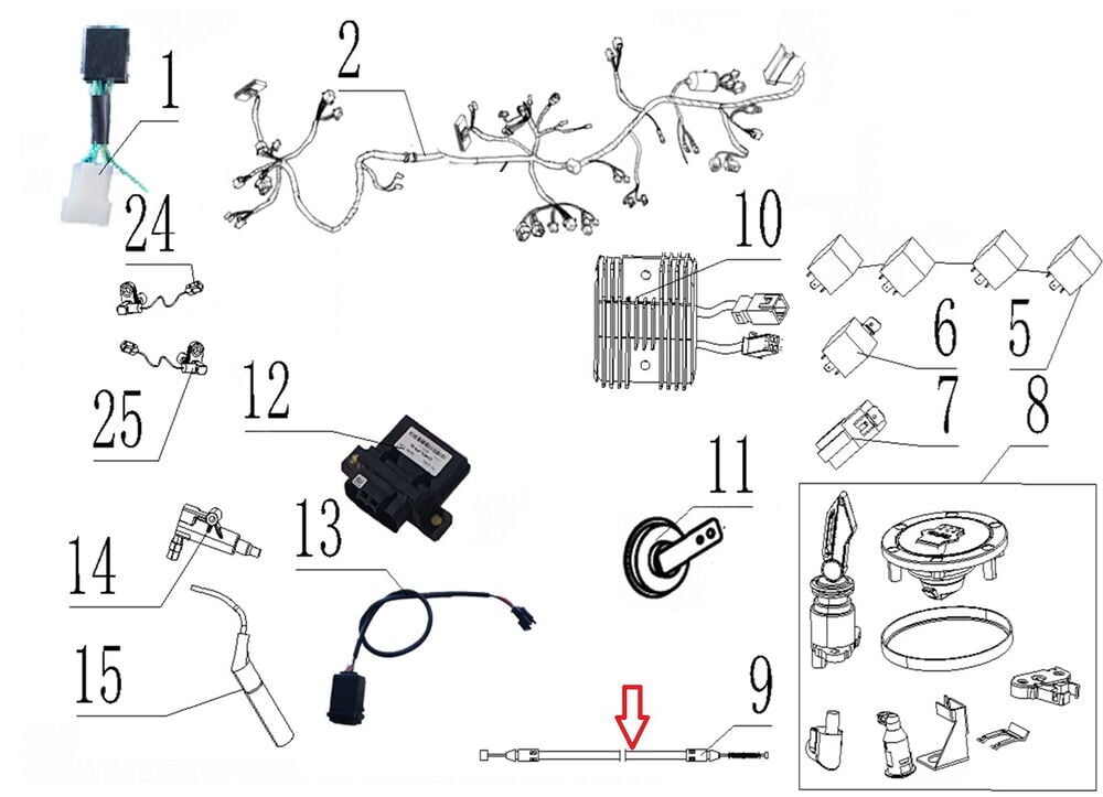 SPN 125 Sele Açma Teli