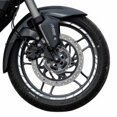 GP Kompozit Bajaj Pulsar NS 200 2011-2024 Uyumlu Jant Şeridi Reflektif Gri