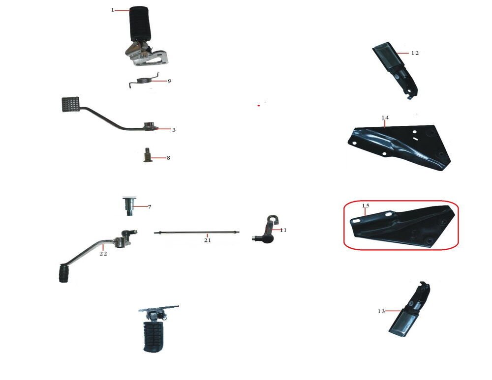 DD-250E-9B Arka Basamak Demiri Sol