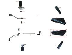 DD-250E-9B Arka Basamak Demiri Sol