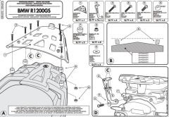 GIVI SRA692 BMW R 1200GS (07-12) ARKA ÇANTA TAŞIYICI