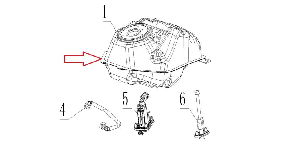 SPN 125 Benzin Deposu