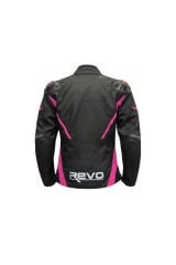 SPARROW Pembe Kadın Motosiklet Montu 3 Katmanlı 4 Mevsim CE Korumalı Reflektörlü