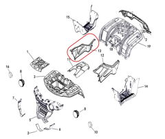 M210 Ayak İç Grenaj Sol Gri