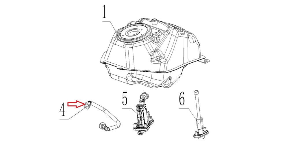 SPN 125 Benzin Hortumu