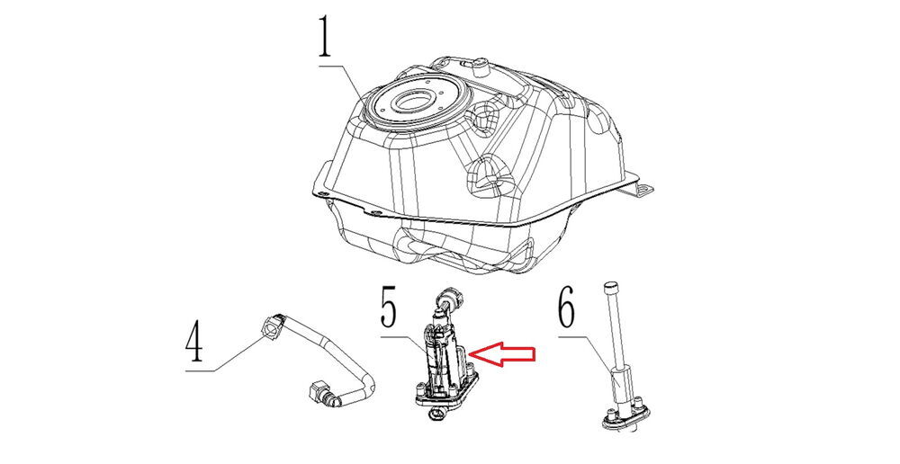 SPN 125 Benzin Pompası Komple