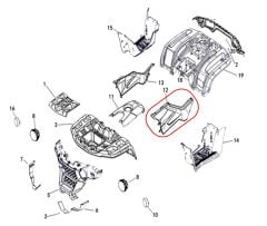M210 Ayak İç Grenaj Sağ Gri