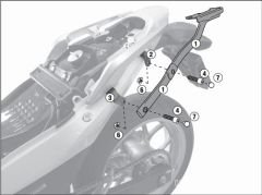 GIVI 1109FZ HONDA INTEGRA 700 (12-13) ARKA ÇANTA TAŞIYICI