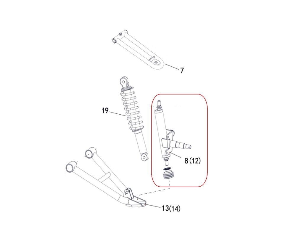 M210 Teker Taşıyıcısı Ön Sağ
