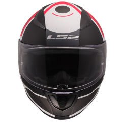 LS2 RAPID 2 GRID MAT BEYAZ-KIRMIZI KASK