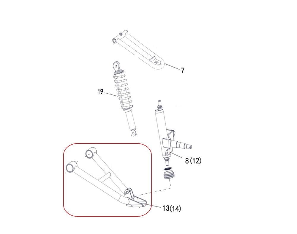M210 Ön Alt Salıncak Sağ