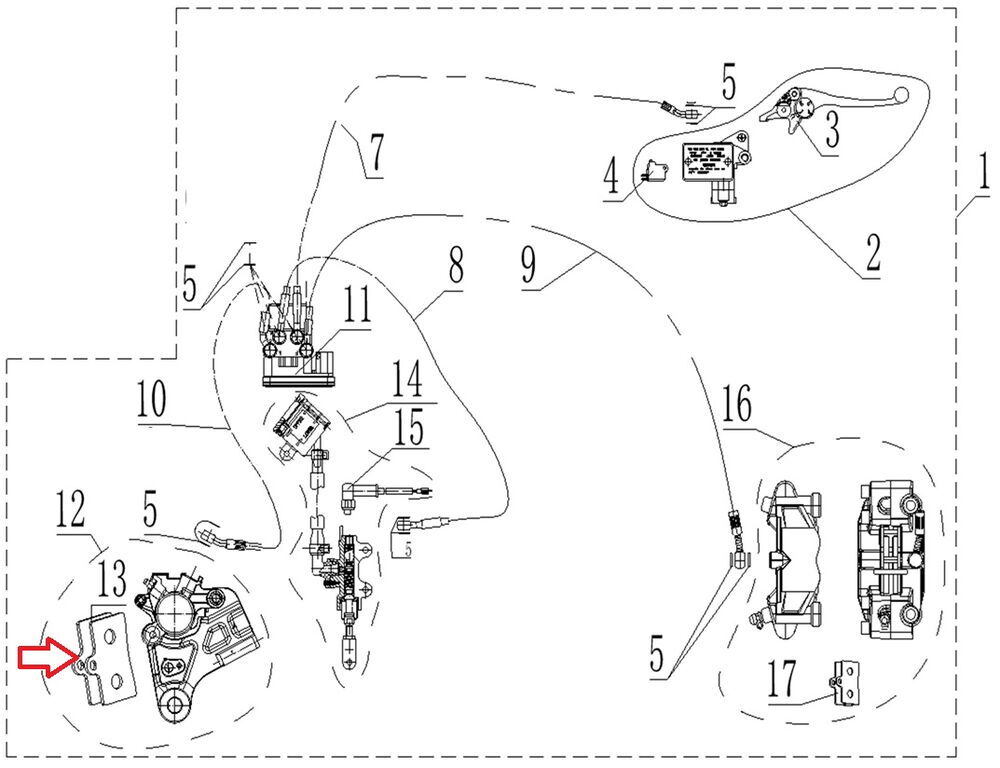 SPN 125 Arka Fren Balatası