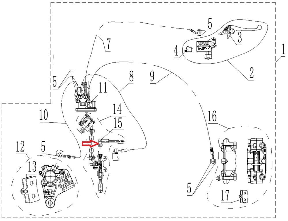 SPN 125 Arka Fren Müşürü