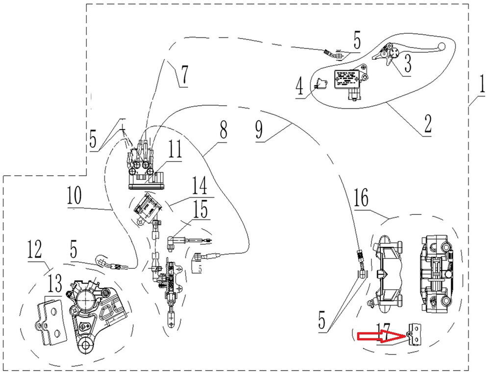 SPN 125 Ön Fren Balatası