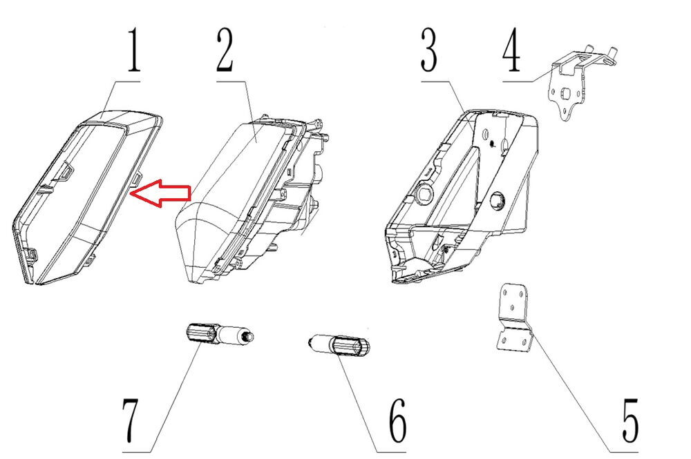 SPN 125 Far Çerçevesi Mavi