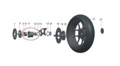 Arka Dişli Göbeği Komple - PİLDER 125