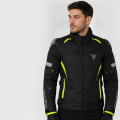 Matador Neon Sarı Erkek 4 Mevsim 3 Katmanlı Korumalı Reflektörlü Motosiklet Montu