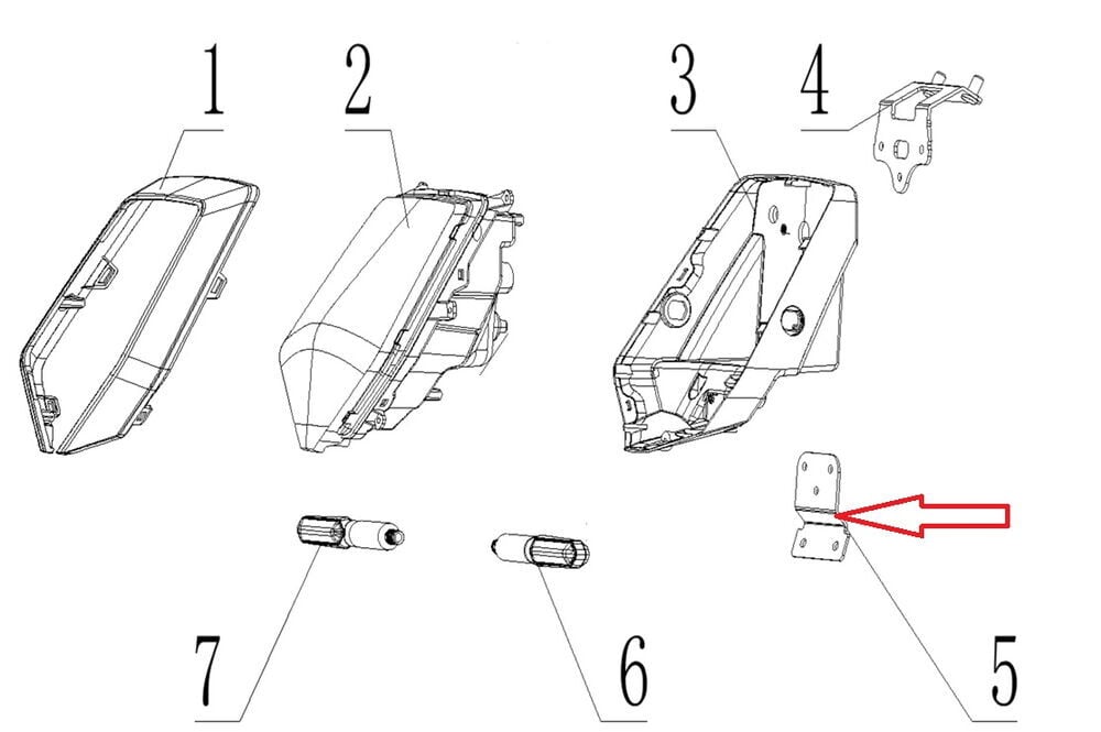 SPN 125 Far Sabitleme Braketi Alt