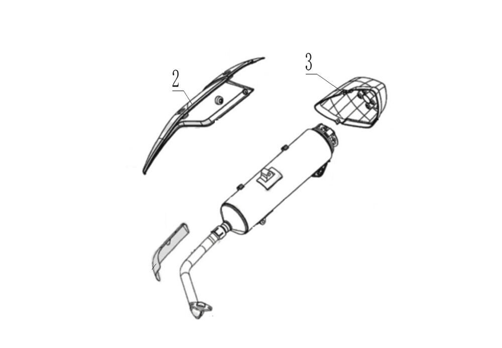 Max 125 Egzoz Komple