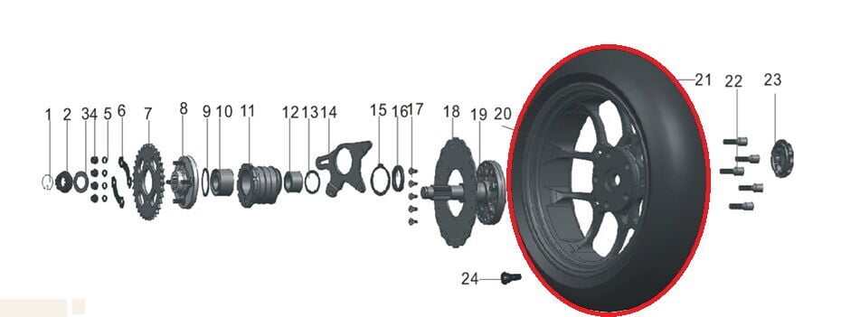 Pılder 125 Arka Lastik