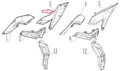SPN 125 Sele Alt Üçgen Grenaj Sağ