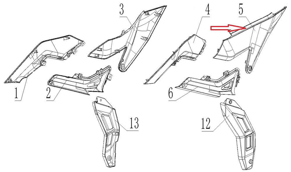 SPN 125 Sele Alt Üçgen Grenaj Sol