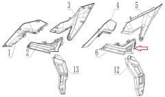 SPN 125 İç Basamak Grenaj Üst Sol
