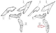SPN 125 İç Basamak Grenaj Alt Sol