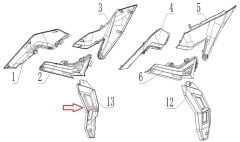 SPN 125 İç Basamak Grenaj Alt Sağ
