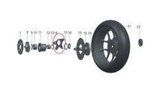 Arka Dişli Göbek Braketi - PİLDER 125