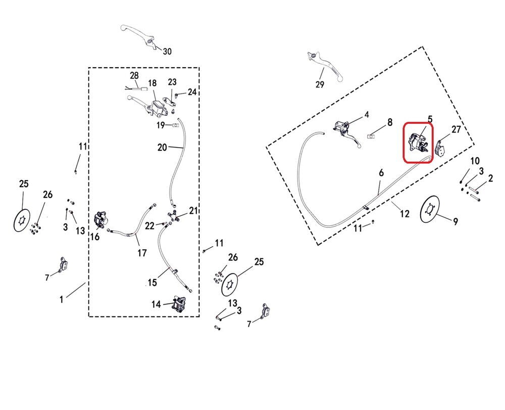 M210 Arka Fren Alt Merkez