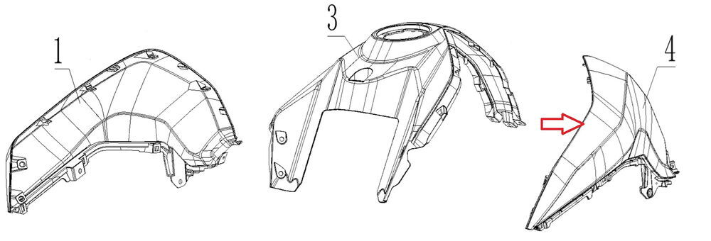 SPN 125 Depo Grenajı Sağ Mavi