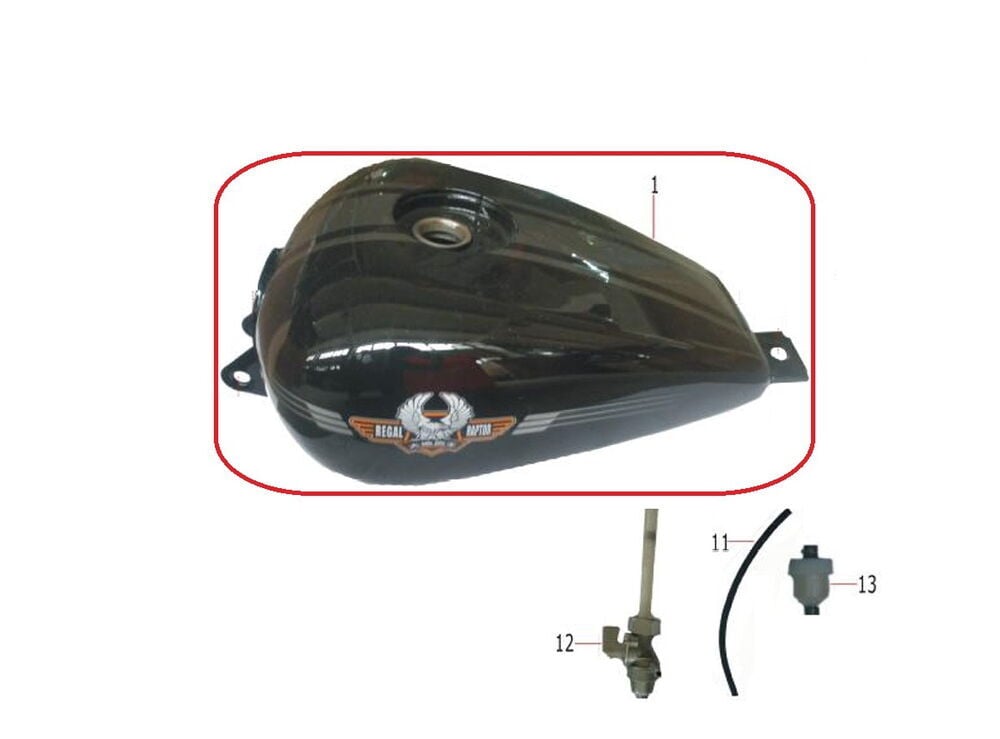 DD-250E-9B Benzin Deposu Beyaz