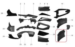 Arka Çamurluk Üst Grenajı  - PİLDER 125