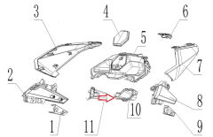 SPN 125 Arkçı Sele Alt Cep Grenajı Sol