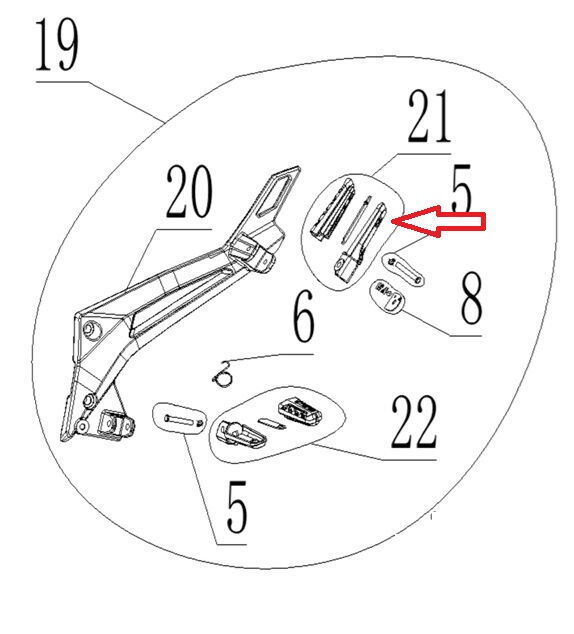 SPN 125 Yolcu Basamağı Sol