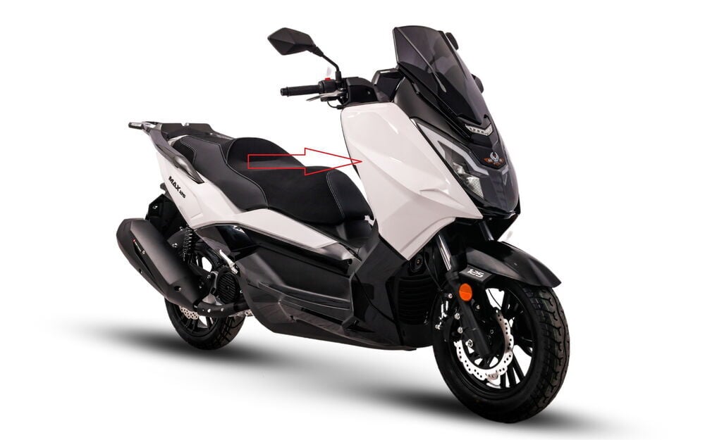 Max 125 Ön Far Yan Grenaj Beyaz Sağ