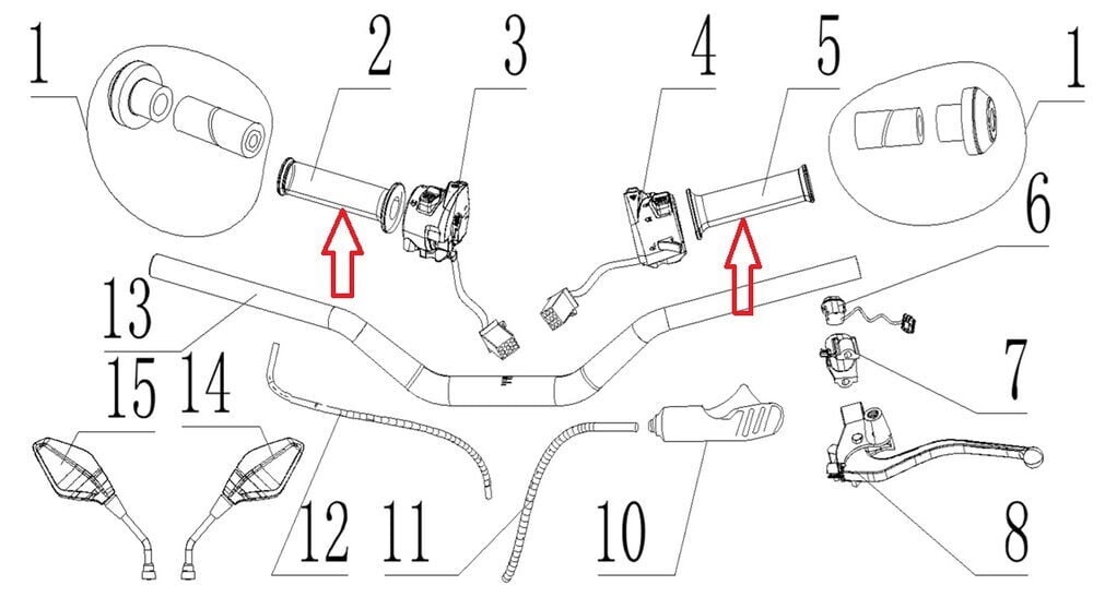 SPN 125 Gaz Borusu Set