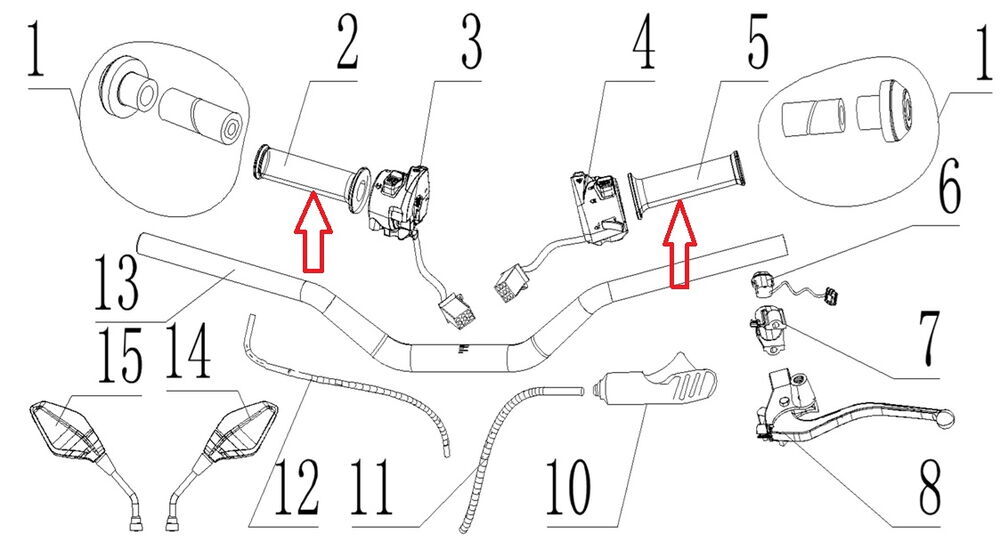 SPN 125 Gaz Borusu Set