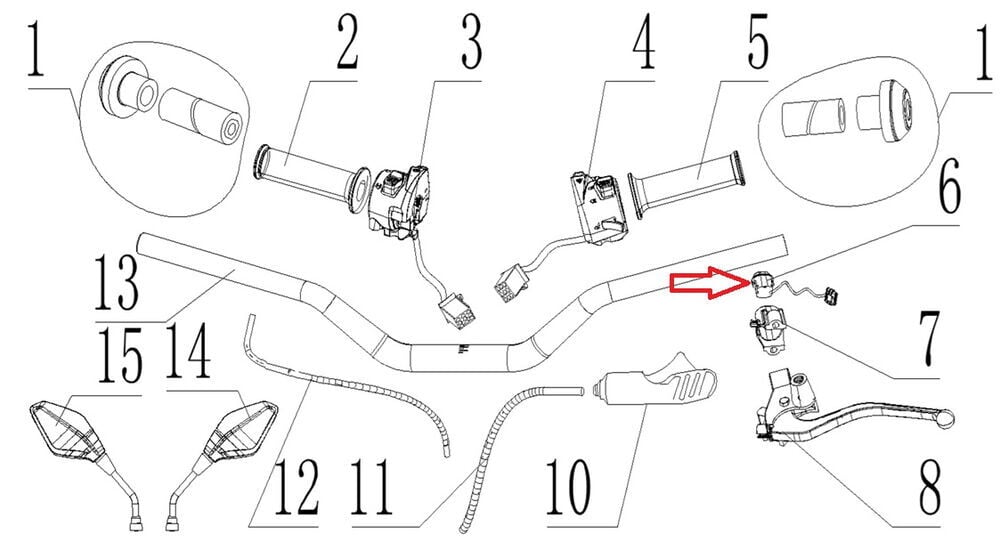 SPN 125 Kilometre Kontrol Düğmesi