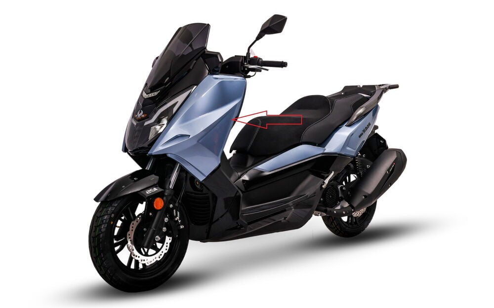 Max 125 Ön Far Yan Grenaj Mavi Sol